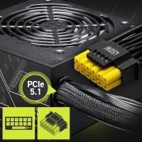 MSI MAG FORGE 151A B75 PCIE5 II 750W 80+BRONZE AUTO 6x12CM RGB FAN PENCERELI ATX GAMING KASA